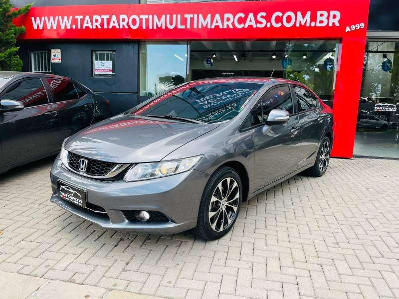 HONDA - CIVIC - 2015/2016 - Cinza - R$ 81.990,00